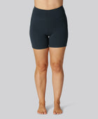 Marinblå träningsshorts i bambu för damer