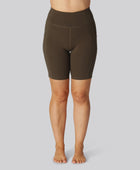 Bruna bambu fitnessshorts för damer