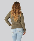 Sandfärgad bambukofta för kvinnor