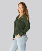 Grön bambukofta för kvinnor