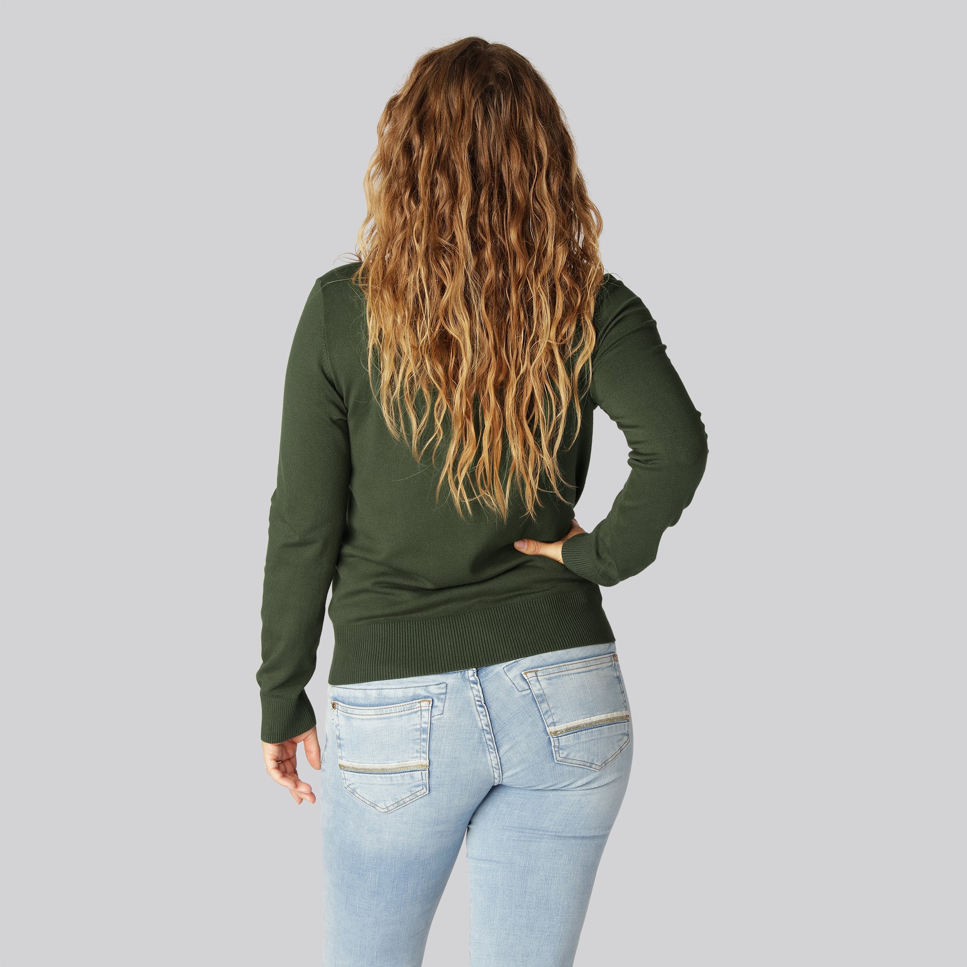 Grön bambukofta för kvinnor