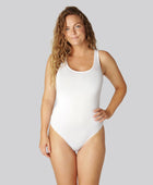 Bambus bodystocking i hvid til damer