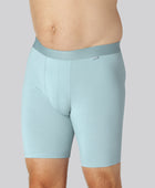 Bambuunderbyst med extra benlängd i ljusblått för män