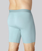 Bambuunderbyst med extra benlängd i ljusblått för män