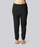 Nattlinnen i bambu i svart för kvinnor