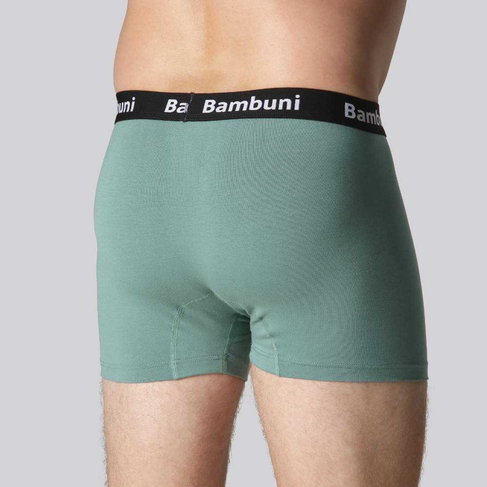 Bambutrosor i petrolgrönt