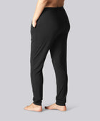 Nattlinnen i bambu i svart för kvinnor