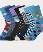 Bambuni 7-pack färgade strumpor för män