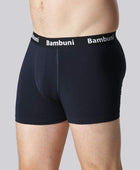 Marinblå bambuunderbyxor