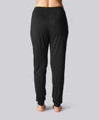 Nattlinnen i bambu i svart för kvinnor