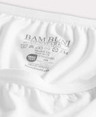 Bambu hotpants i vitt