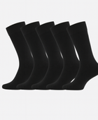 Svarta bambusockor utan resår för män, 5-pack