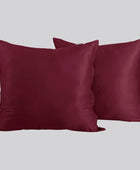 Örngott i bambu i vinrött