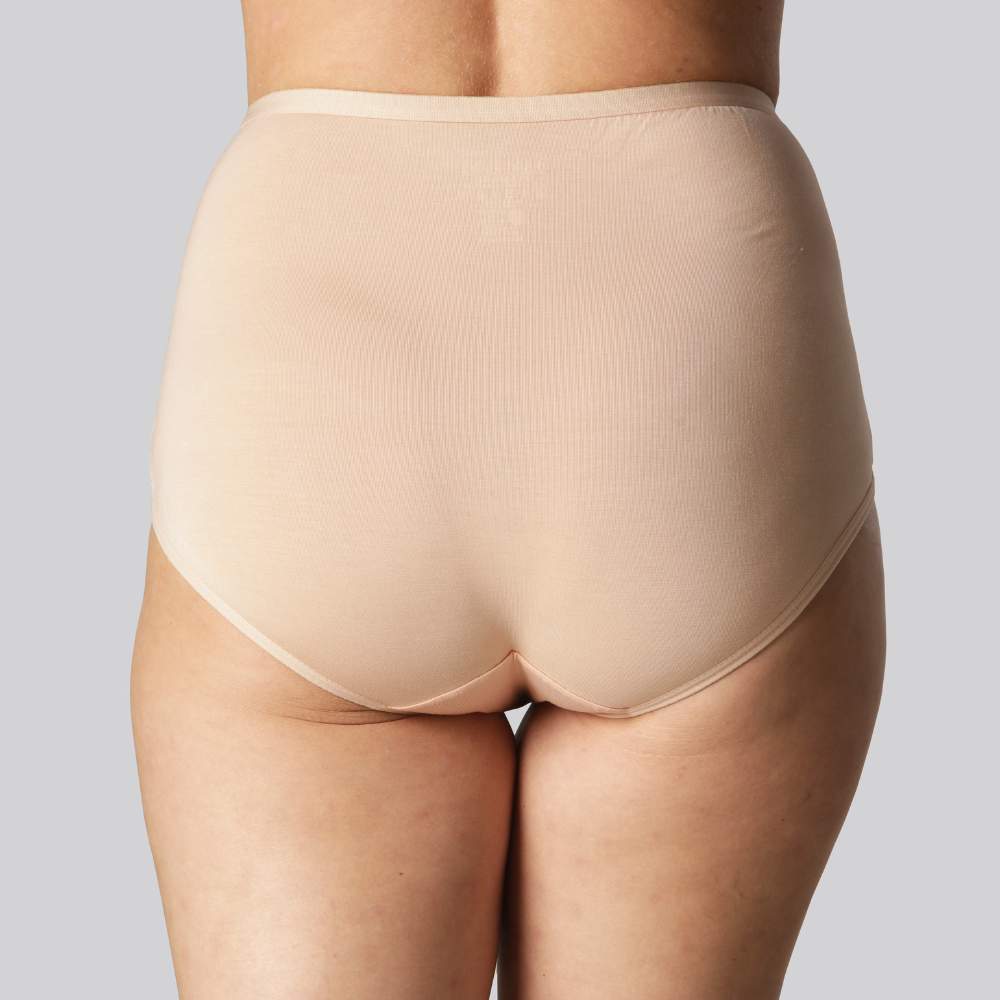 Beige maxitrosor i bambu