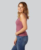 Damtopp i bambu i dusty rose med breda axelband