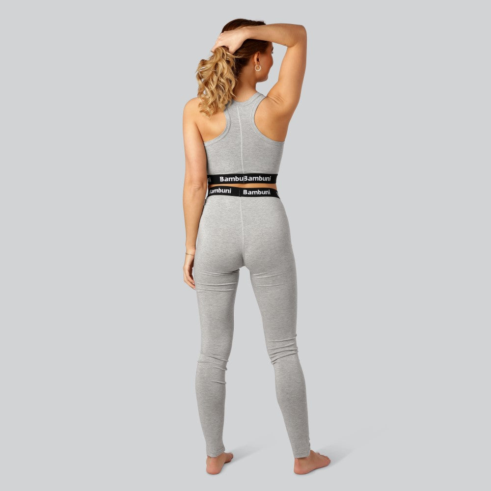 Bambutopp i grått för kvinnor