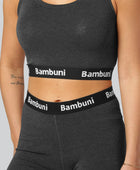 Bambutopp i antracitgrå för kvinnor