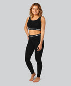 Svart bambutopp för kvinnor