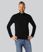 Svart polotröja i bambu för män