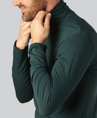 Grönt polotröja i bambu för män