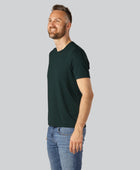 Grön bambu-t-shirt med o-ringning för män