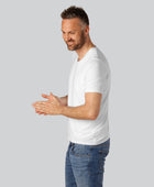 Marinblå bambu-t-shirt med V-ringning från Bambuni