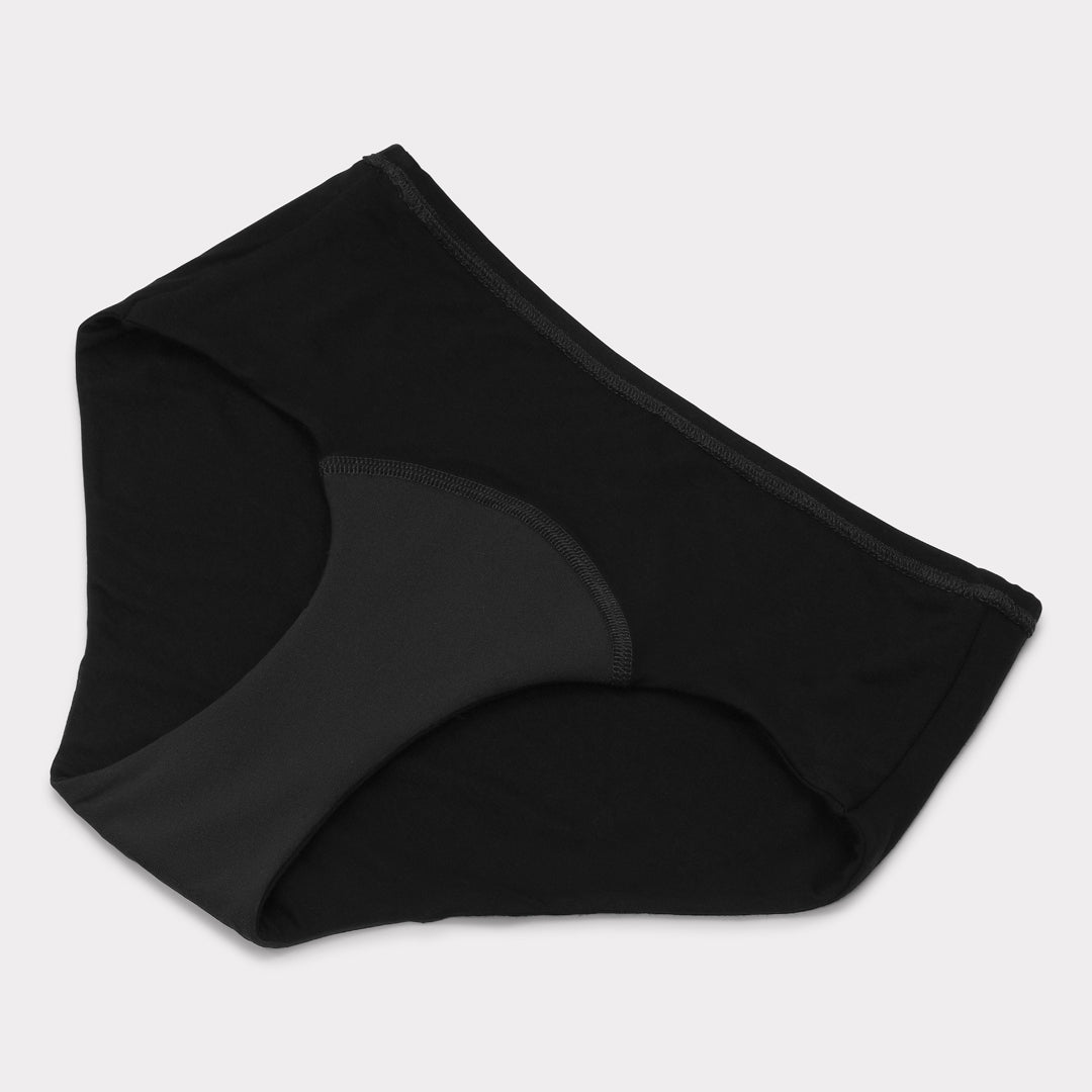 Bambuni inkontinenstrosor i bambu för kvinnor i svart