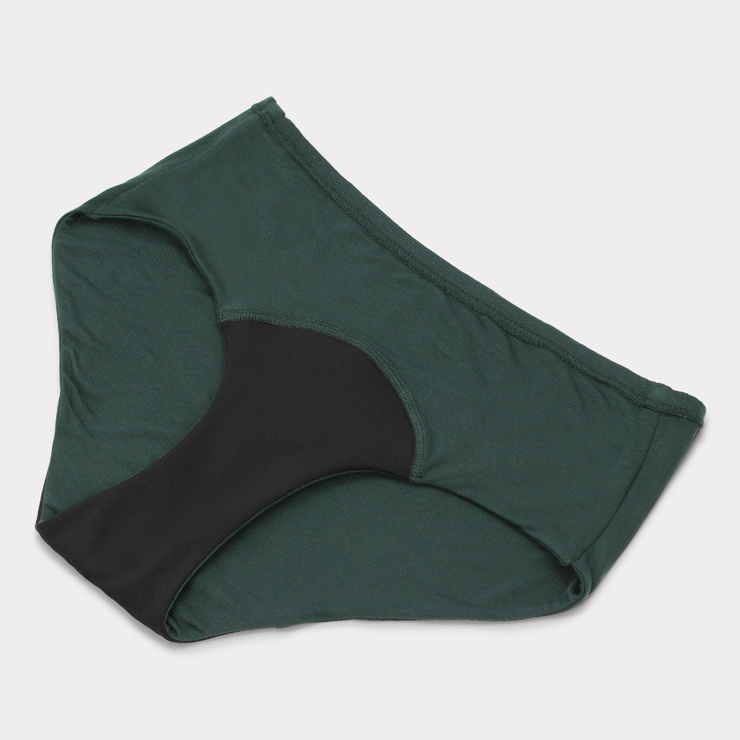 Bambuni bambu inkontinenstrosor i grönt för kvinnor