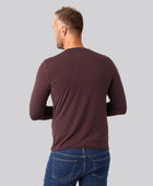 Bambuni bambus langærmet t-shirt bordeaux mand