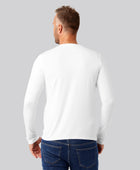 Bambuni bambus langærmet t-shirt hvid mand