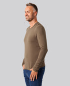 Bambuni bambus langærmet t-shirt sand mænd