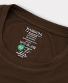 Bambuni bambus oversize t-shirt brun mænd carelabel