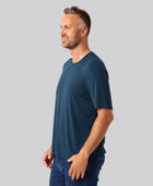 Bambuni bambus oversize t-shirt petroleumsblå mand