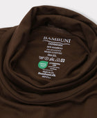 Bambuni bambus rullekrave brun mænd carelabel