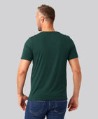 Bambuni bambus t-shirt o-hals grøn mand