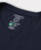 Bambuni bambus t-shirt o-hals navy mænd carelabel