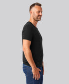 Bambuni bambus t-shirt v-hals sort mænd