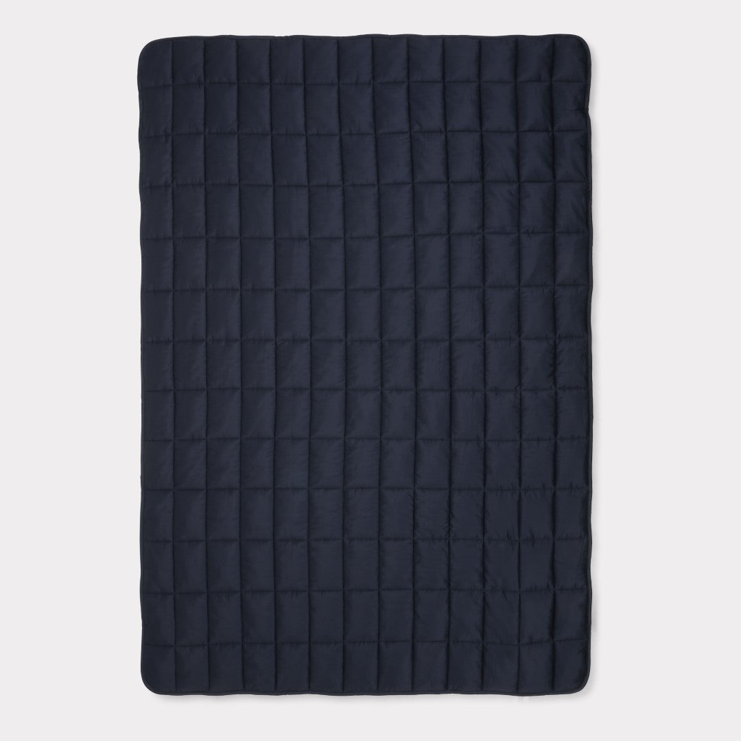 Bambufilt marinblå 140x200