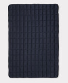 Bambufilt marinblå 140x200