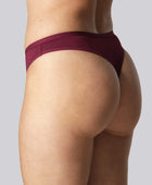 Bambu-stringtrosor i vinrött