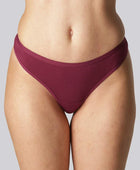 Bambu-stringtrosor i vinrött