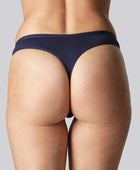 Marinblå bambu-thong