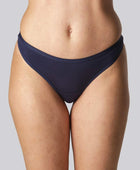 Marinblå bambu-thong