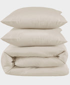 Bambu dubbelsängkläder i beige från Bambuni