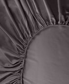 Bambu-dra-på-lakan i antracitgrått