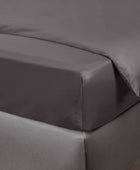 Bambu-dra-på-lakan i antracitgrått