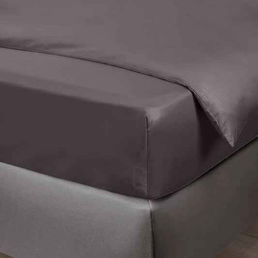 Bambu-dra-på-lakan i antracitgrått