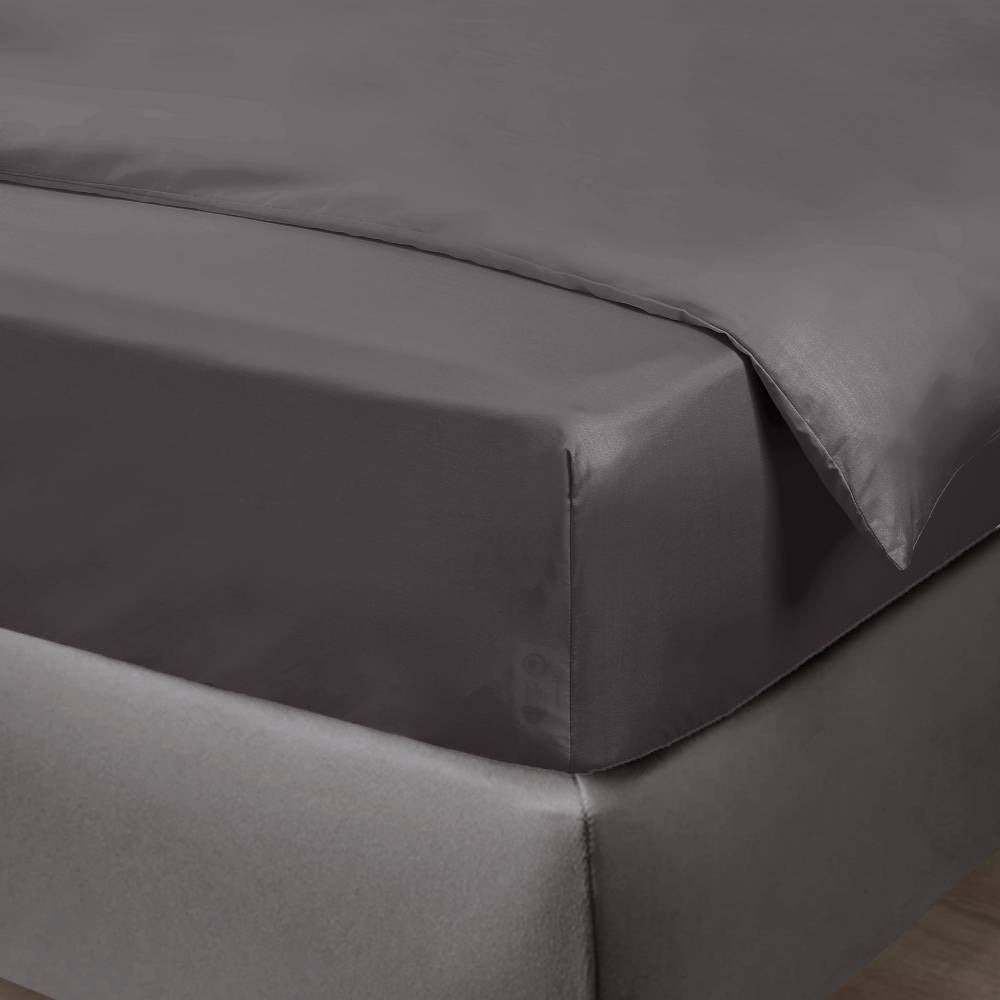 Bambu-dra-på-lakan i antracitgrått