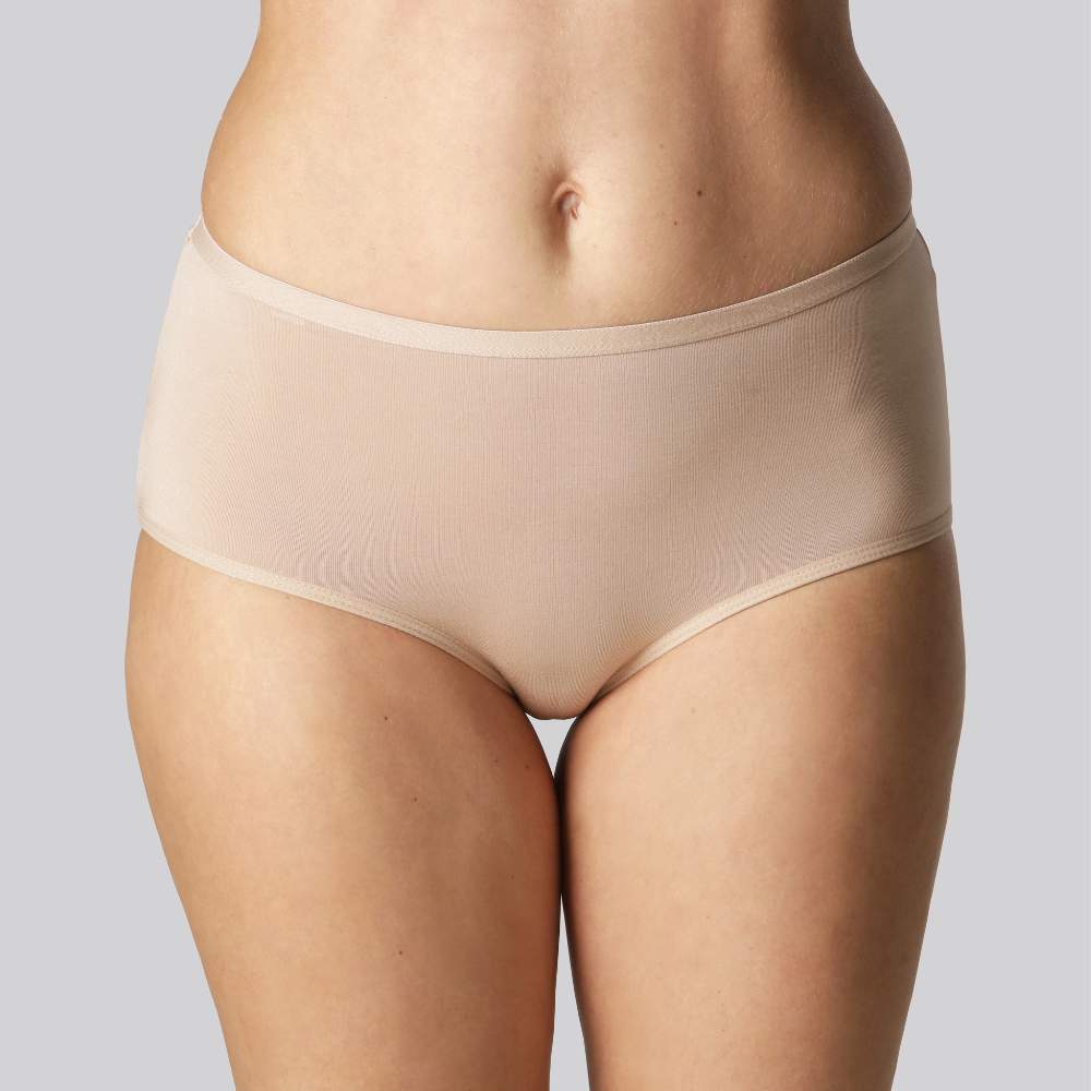 Beige hipstertrosor i bambu