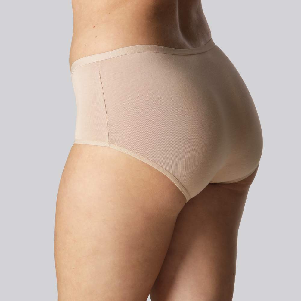 Beige hipstertrosor i bambu